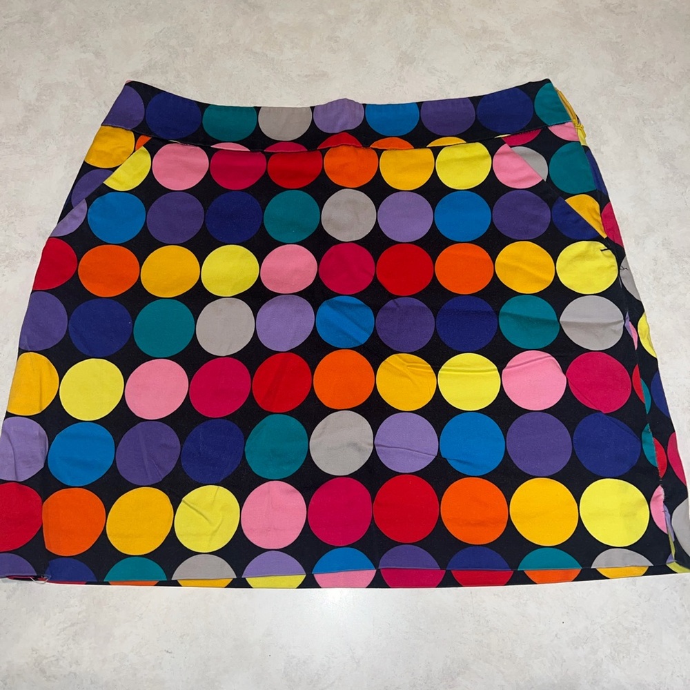 Women’s Multicolor Polka Dot Skort - Black Base